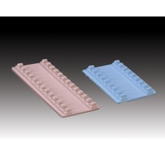 Plasdent SMALL INSTRUMENT MAT, Reversible (Capacity: 8 or 12, Dimension: 5³⁄₁₆" x 4⅛") - CORAL